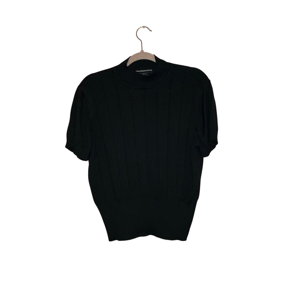 Norton Mcnaughton Silk Blend Short Sleeve Knit Sweater Size XL